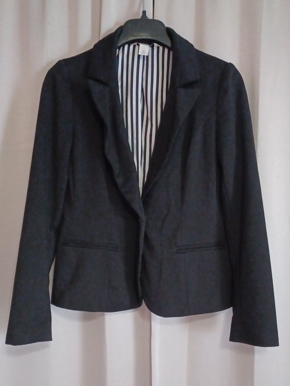 White House Black Market Single Breasted Blazer Pockets Sz 4 Classic Career